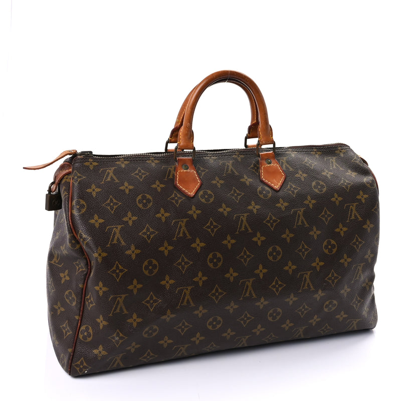  Louis Vuitton Monogram Speedy 40 Brown