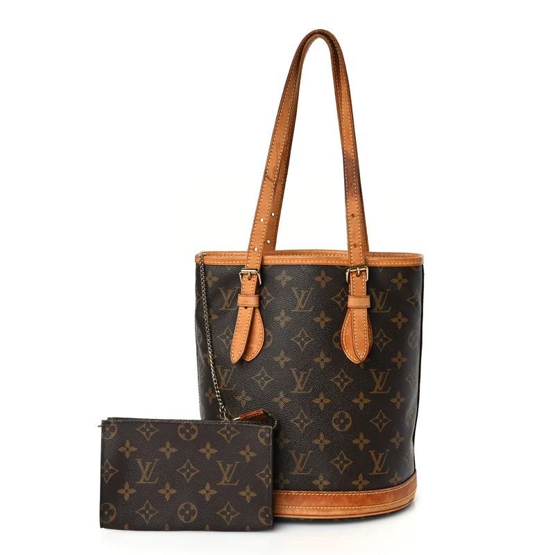  Louis Vuitton Monogram Petit Bucket 23