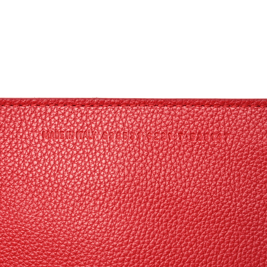 Balenciaga Grained Calfskin Neo Classic Gold Hardware Large Top Handle Bag Medium Red Image 6