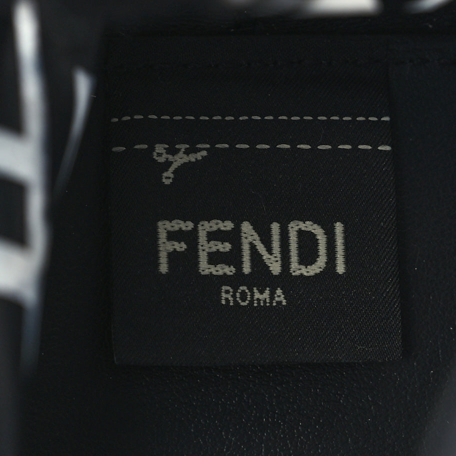 Fendi TPU FF Vitello Grace F is Fendi Mini Mon Tresor Bucket Bag Black Image 5