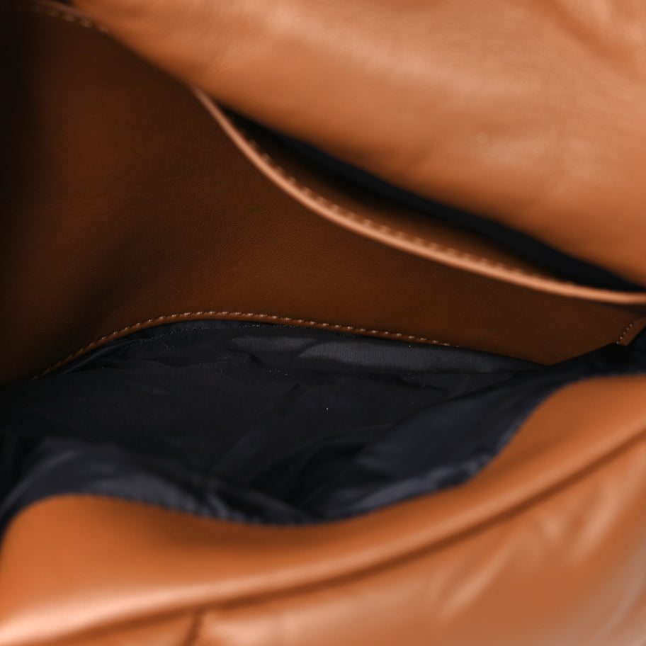 Mulberry Nappa Pillow Quilted Softie Bag Tobacco Brown Image 4