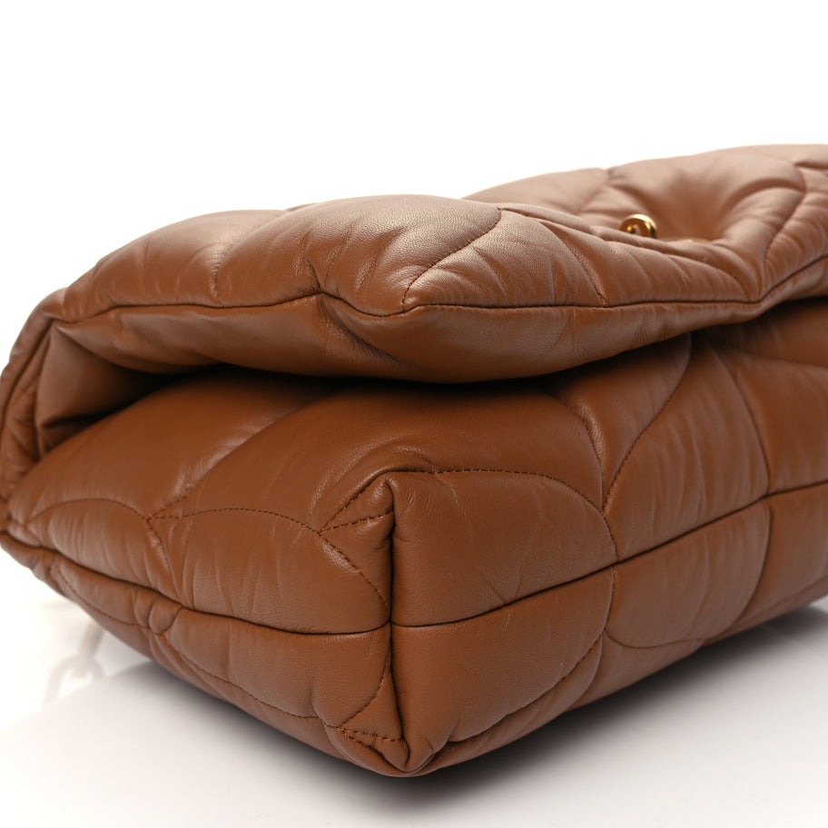 Mulberry Nappa Pillow Quilted Softie Bag Tobacco Brown Image 8