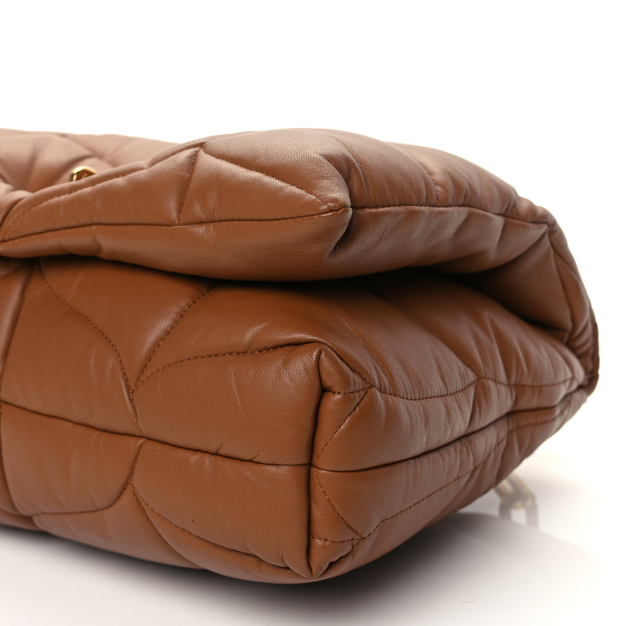 Mulberry Nappa Pillow Quilted Softie Bag Tobacco Brown Image 9