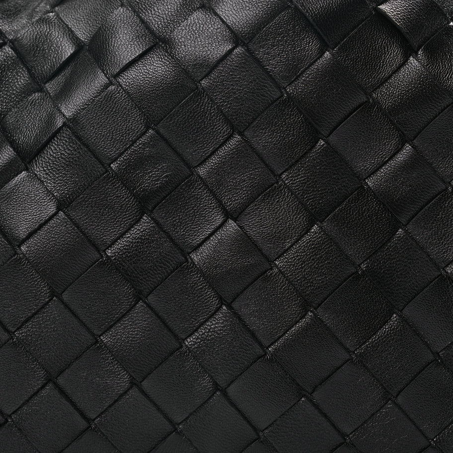 Bottega Veneta Nappa Maxi Intrecciato The Pouch Oversized Clutch Black Image 8