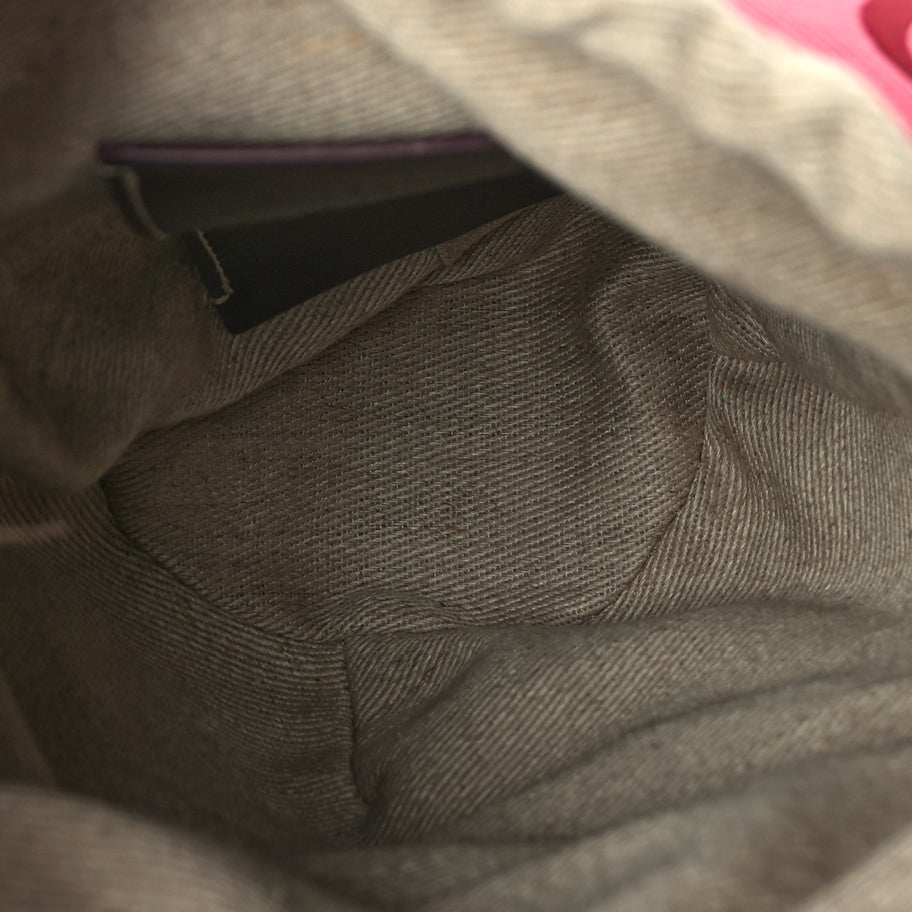 Chloe X MIFUKO Raffia Calfskin Small Woody Basket Pink Red Image 4