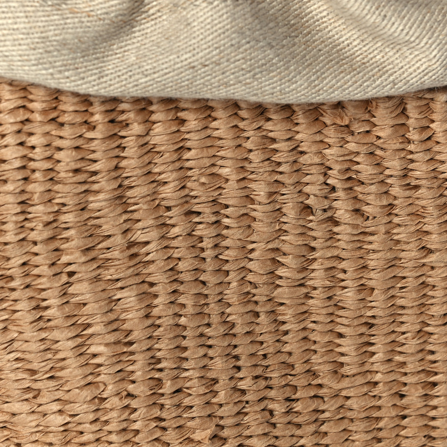 Chloe X MIFUKO Raffia Calfskin Small Woody Basket Pink Red Image 6