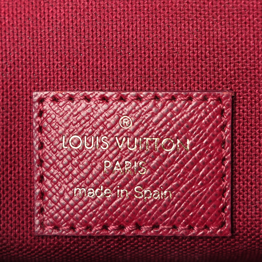 Louis Vuitton Monogram Pochette Felicie Chain Wallet Fuchsia Image 6