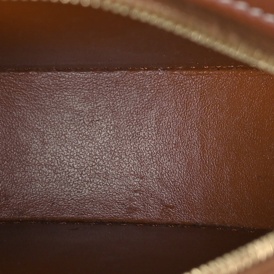 Celine Smooth Calfskin Cuir Small Triomphe Oval Crossbody Purse Tan Image 4