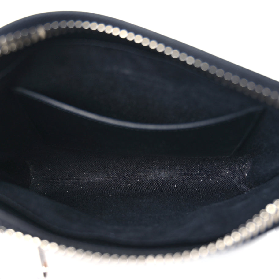 Gucci GG Supreme Monogram Web Small Flat Messenger Bag Black Grey Image 4