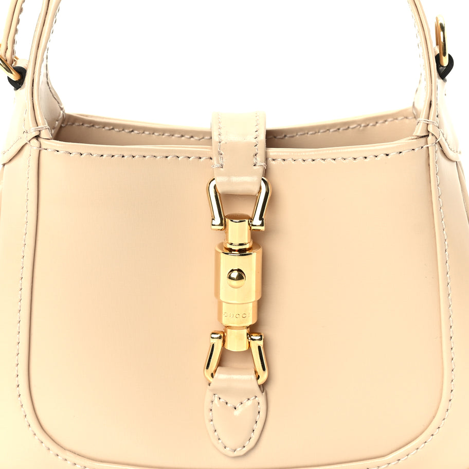 Gucci Boarded Dyana Lux Calfskin Nano Jackie 1961 Hobo  Beige Image 6