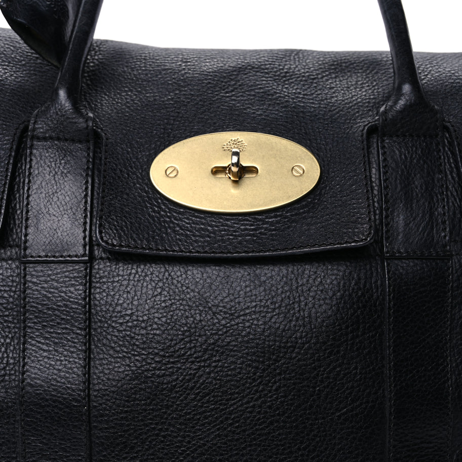 Mulberry Natural Vegetable Tanned Bayswater  Black Image 6