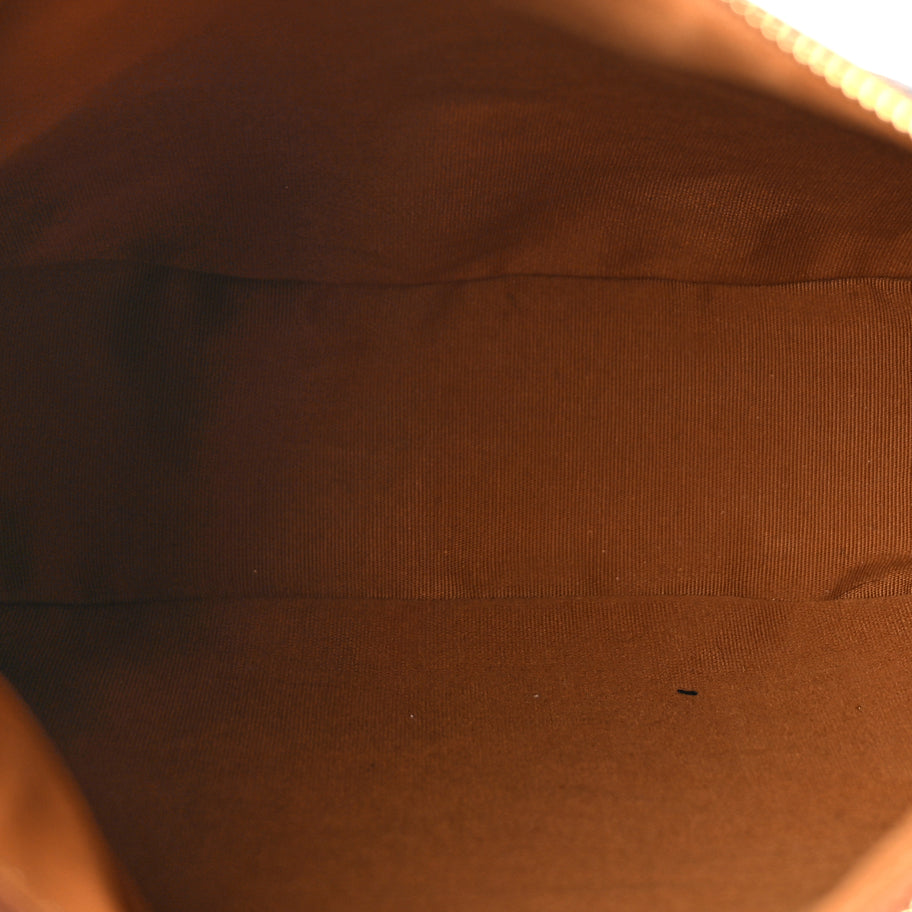 Celine Calfskin Triomphe Canvas Heloise Shoulder Bag Tan Image 5