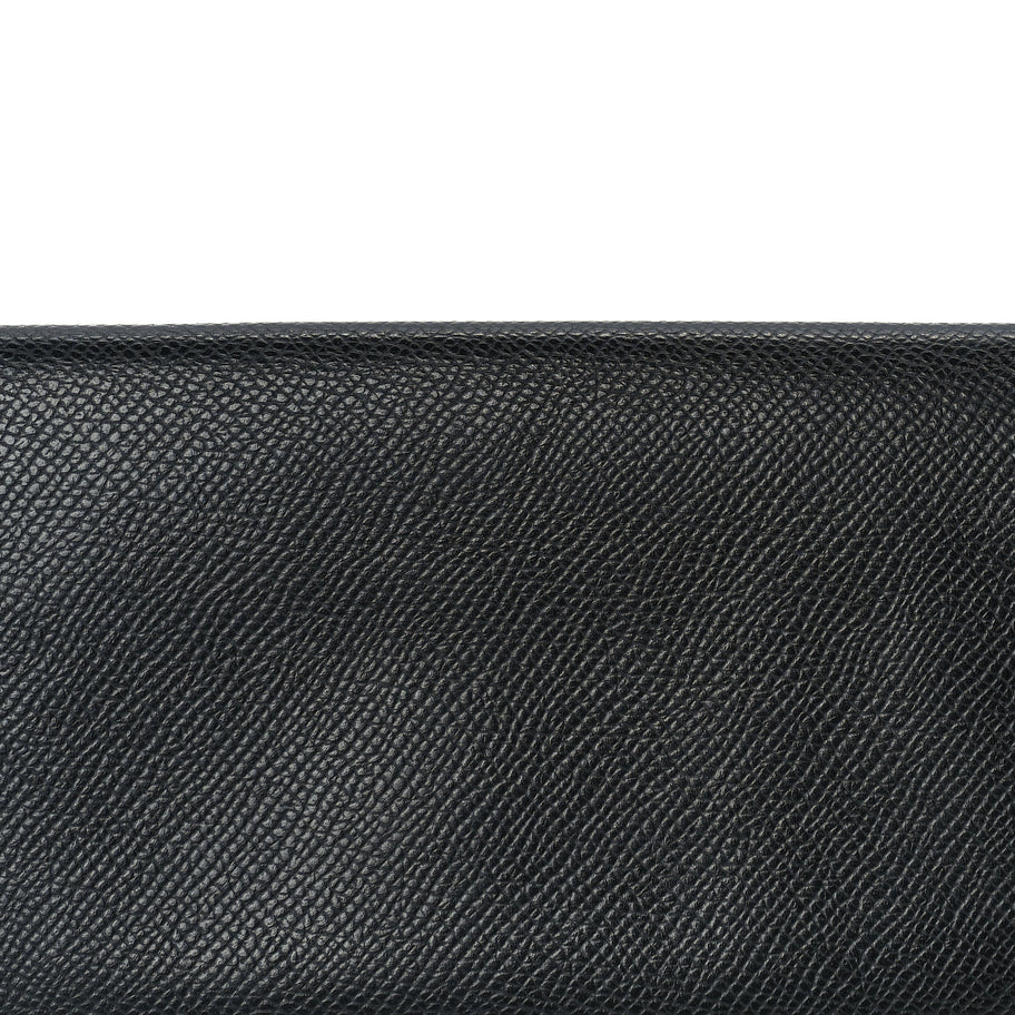 Hermes Epsom Citizen Twill Long Wallet  Black Image 7