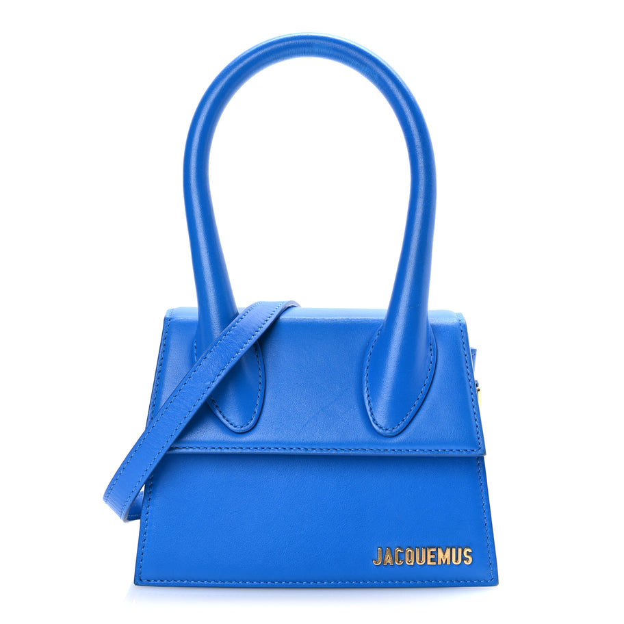 Jacquemus Smooth Calfskin Le Chiquito Moyen Bambino Blue Image 1