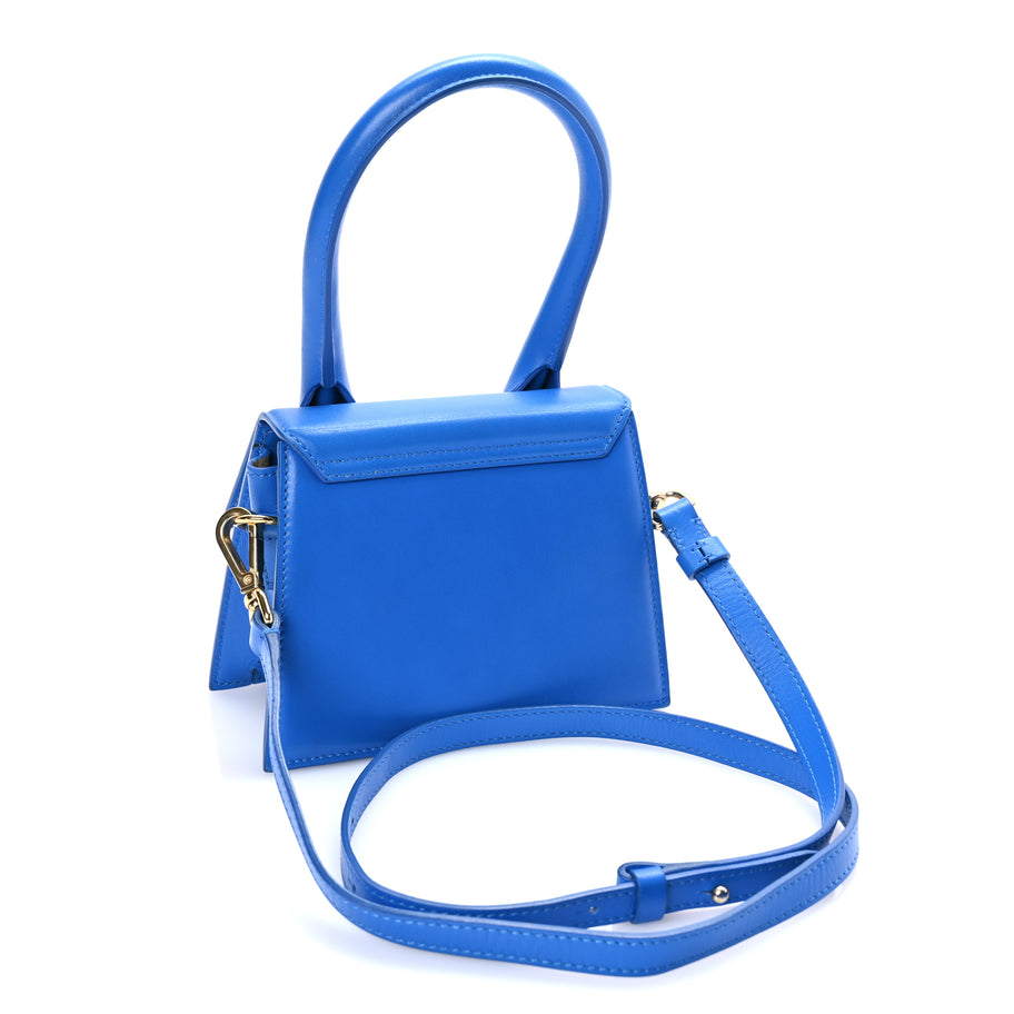 Jacquemus Smooth Calfskin Le Chiquito Moyen Bambino Blue Image 2