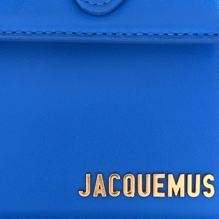 Jacquemus Smooth Calfskin Le Chiquito Moyen Bambino Blue Image 6