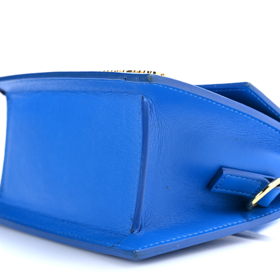 Jacquemus Smooth Calfskin Le Chiquito Moyen Bambino Blue Image 8