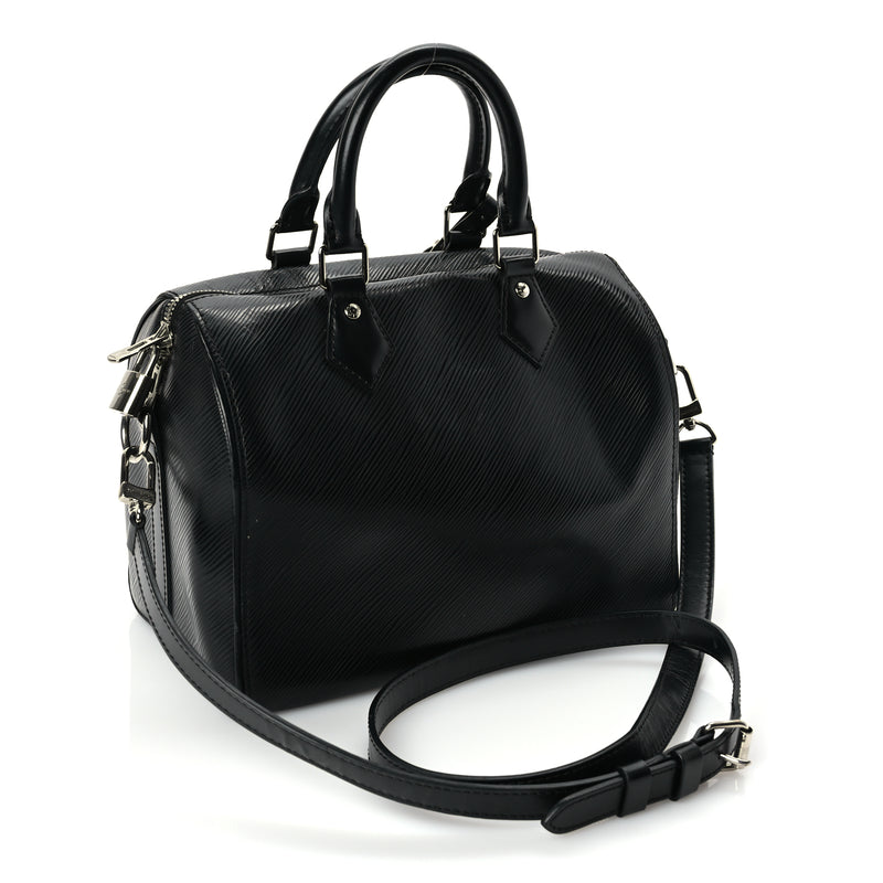  Louis Vuitton Epi Speedy Bandouliere 25 Black
