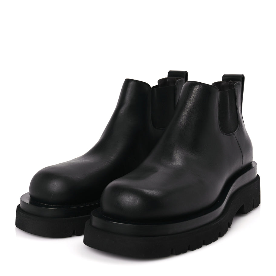 Bottega Veneta Calfskin The Lug Chelsea 55mm Cropped Boots 40 Black Image 4