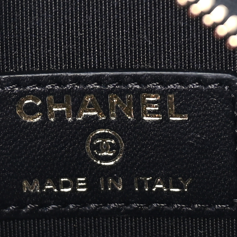 Chanel Velvet Sequin Round Clutch With Chain  Black Image 5