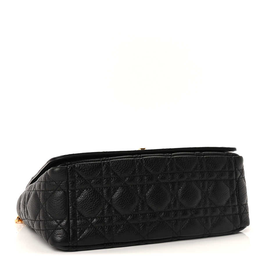 Christian Dior Calfskin Cannage Medium Caro Bag  Black Image 3