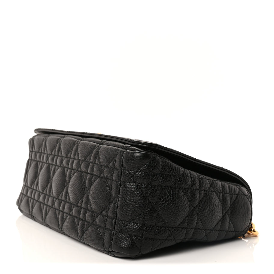 Christian Dior Calfskin Cannage Medium Caro Bag  Black Image 8