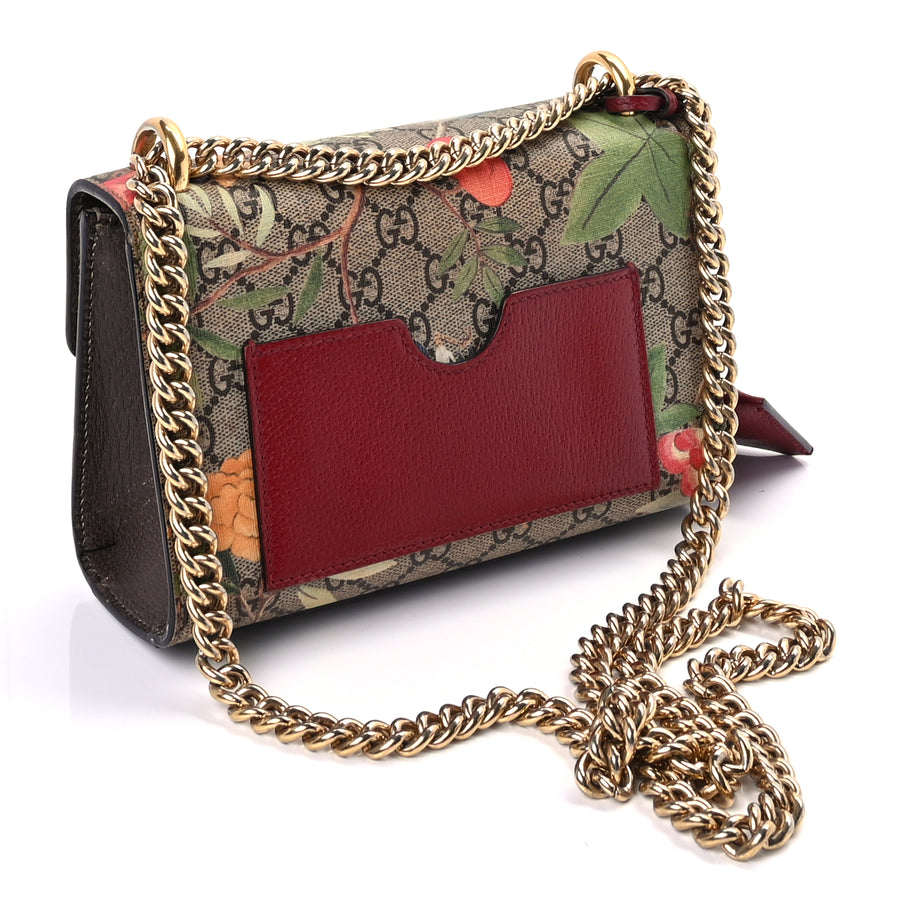 Gucci GG Supreme Monogram Tian Small Padlock Shoulder Bag Beige Multicolor New Acero Multicolour Image 2