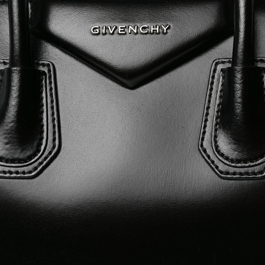 Givenchy Shiny Lord Calfskin Small Antigona Black Image 7