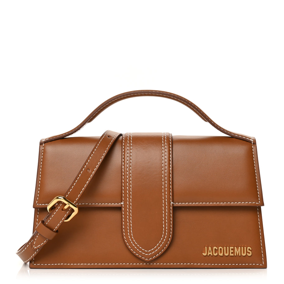 Jacquemus Smooth Calfskin Le Grand Bambino Light Brown Image 1