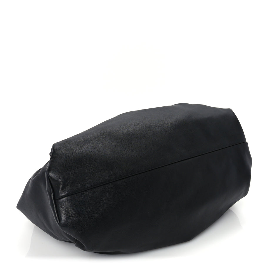 Bottega Veneta Smooth Butter Calfskin Small The Shoulder Pouch Black Image 3
