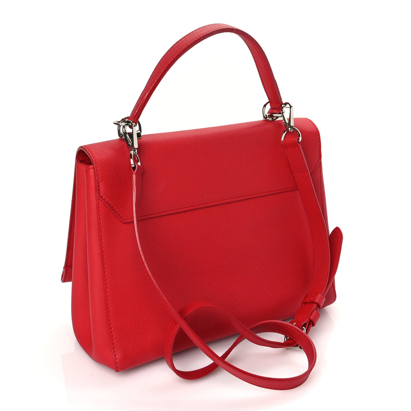  Louis Vuitton Soft Calfskin Lockme II Top Handle Rubis