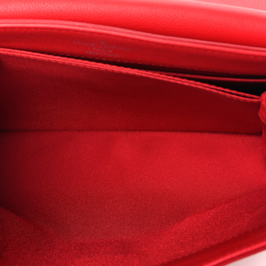 Louis Vuitton Soft Calfskin Lockme II Top Handle Rubis Image 4