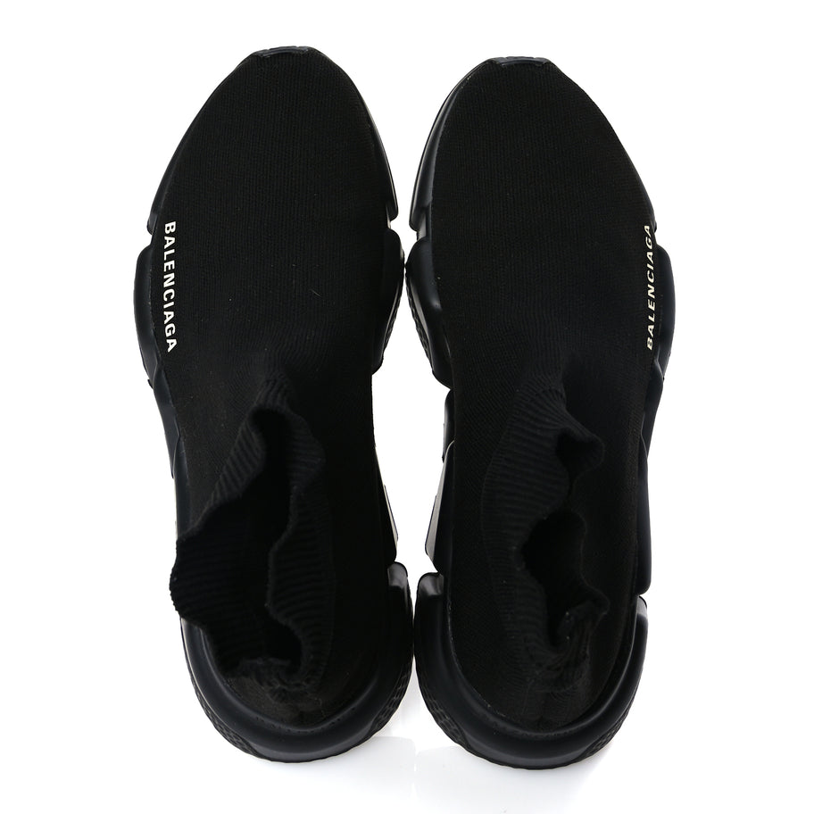 Balenciaga Neoprene Knit Womens Speed Sneakers 38 Black Image 4