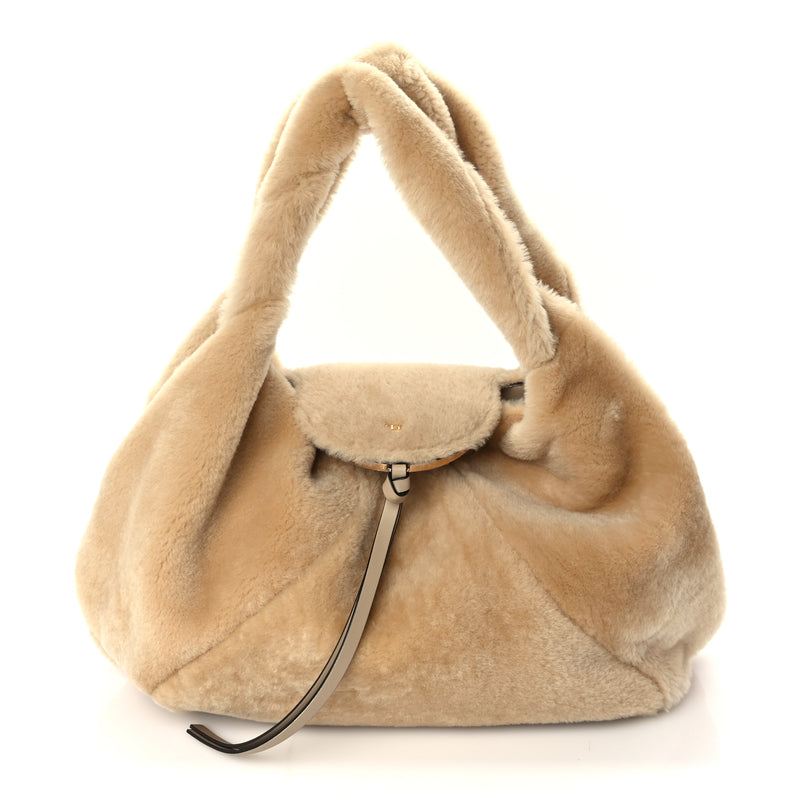  Fendi Shearling Spy Beige