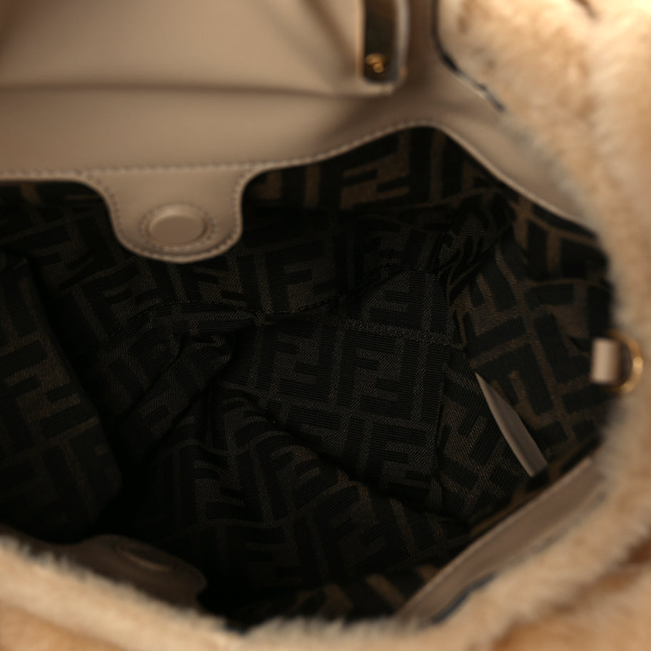 Fendi Shearling Spy Beige Image 4