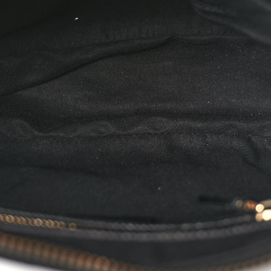 Gucci Monogram Anita Bamboo Top Handle Bag Black Image 4