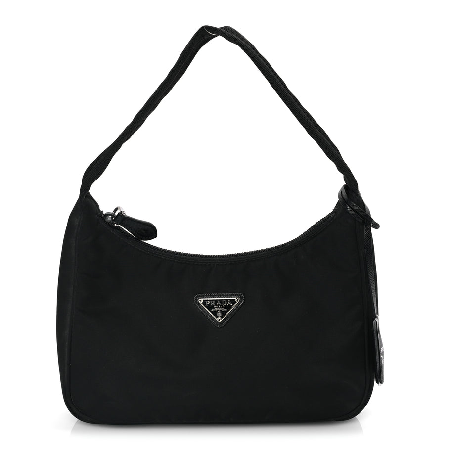 Prada Tessuto Nylon Mini Re-Edition 2000 Bag Black Image 1