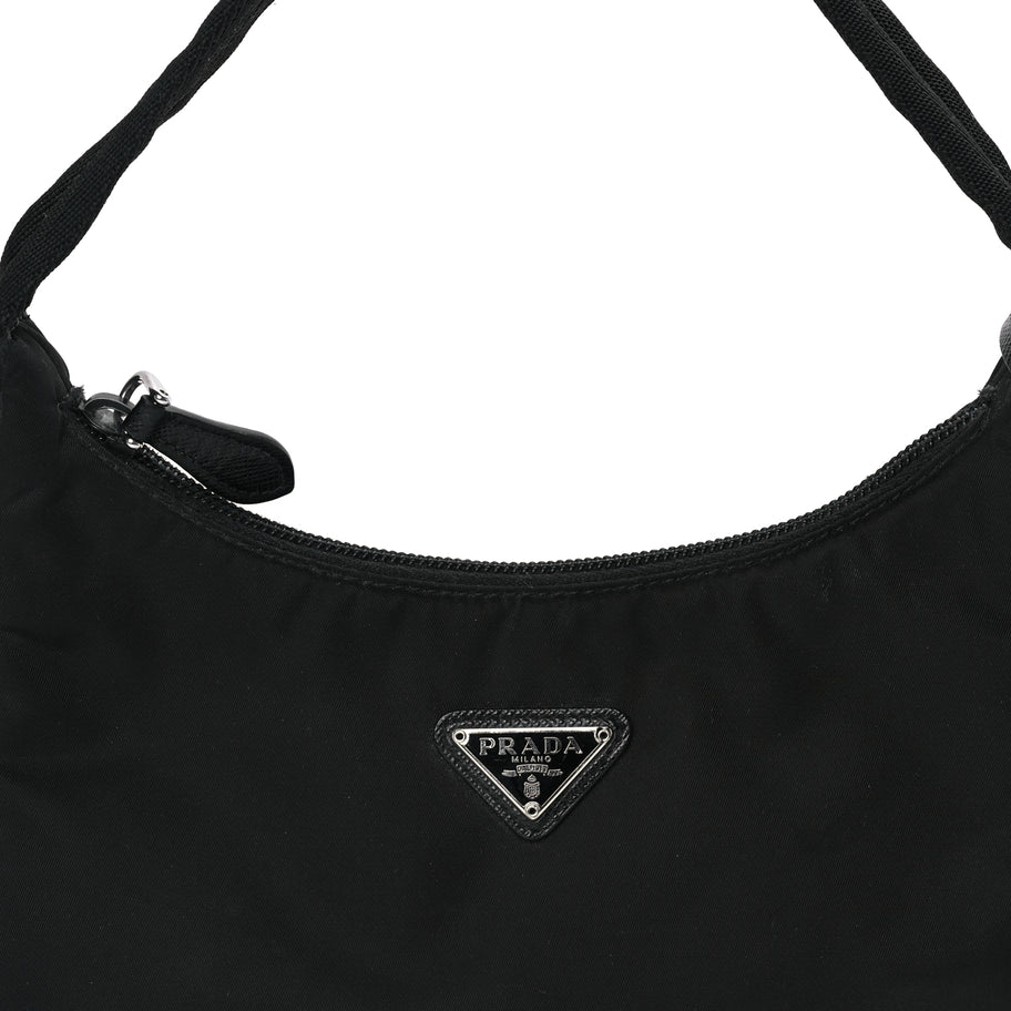 Prada Tessuto Nylon Mini Re-Edition 2000 Bag Black Image 6