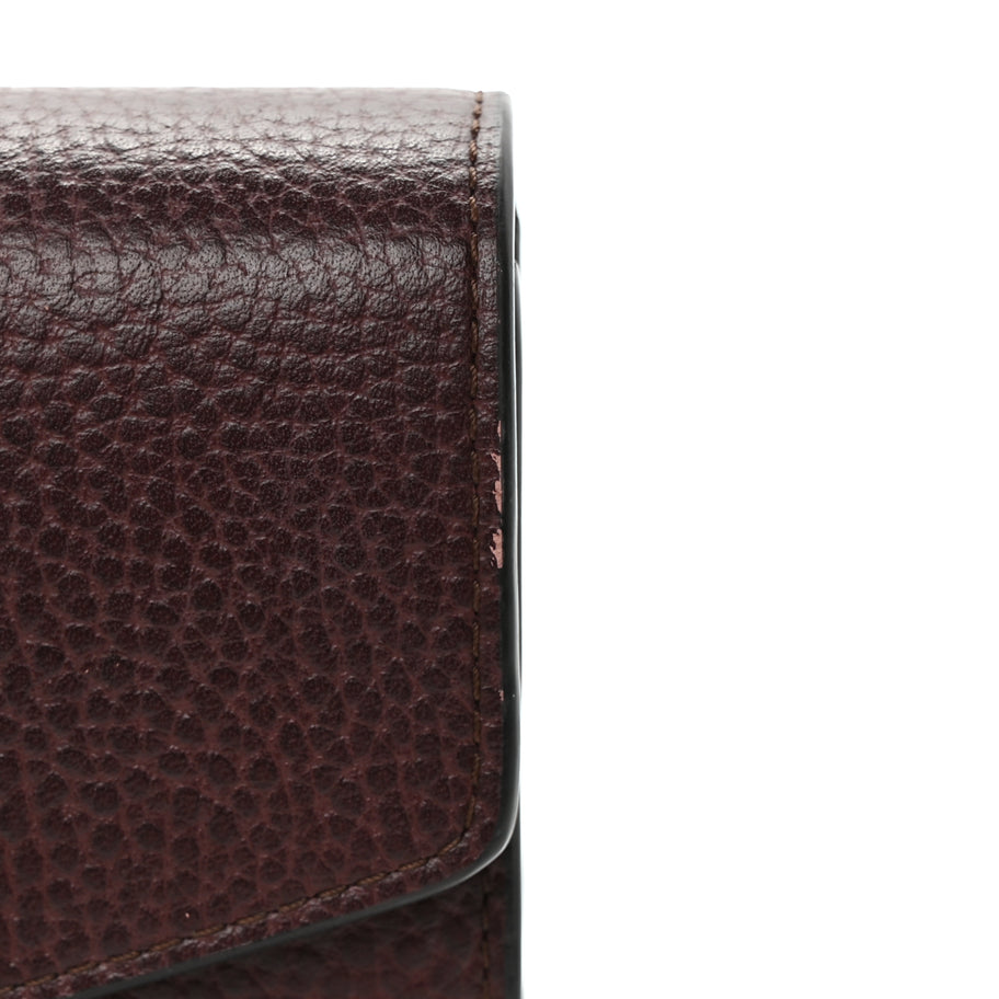 Mulberry MULBERRY Grain Vegetable Tanned Calfskin Darley Wallet Oxblood Image 11