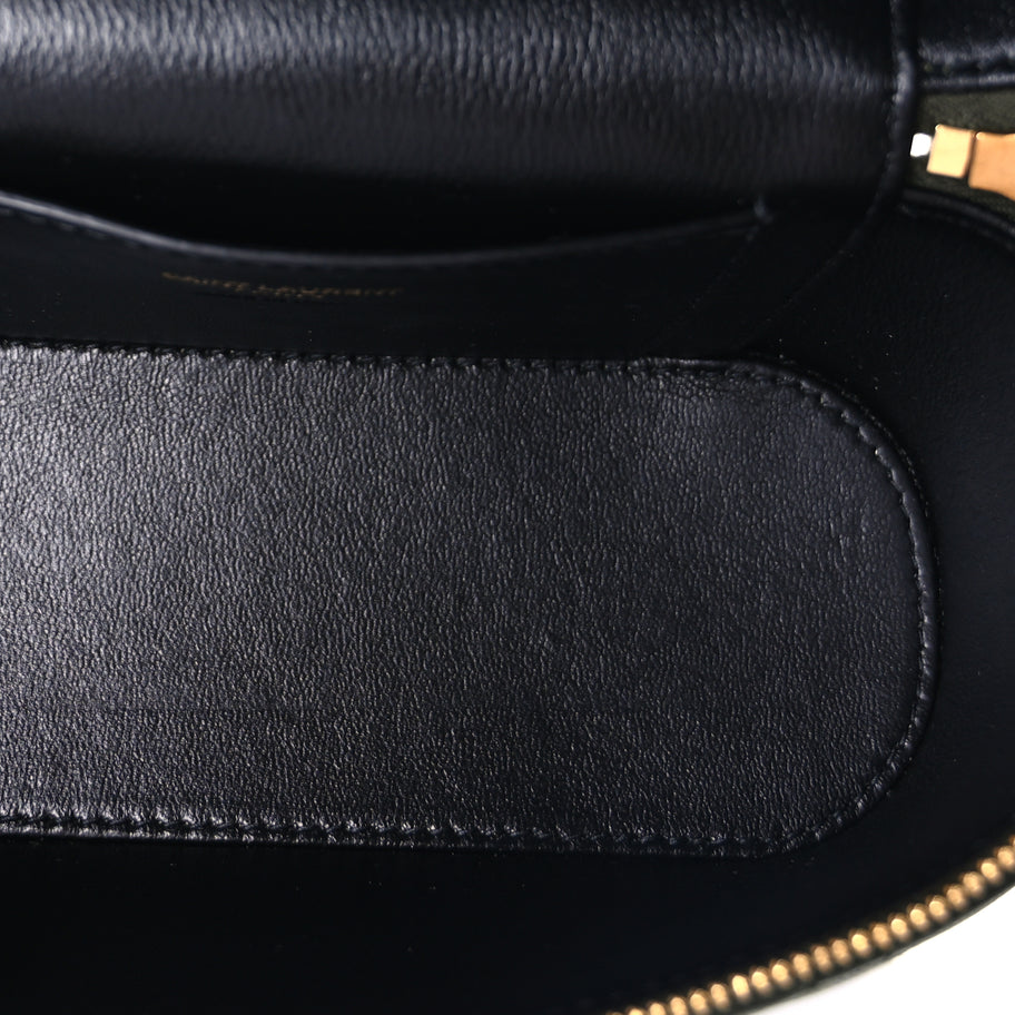 Saint Laurent Lambskin Quilted Gaby Vanity Bag  Olive Wood Image 4