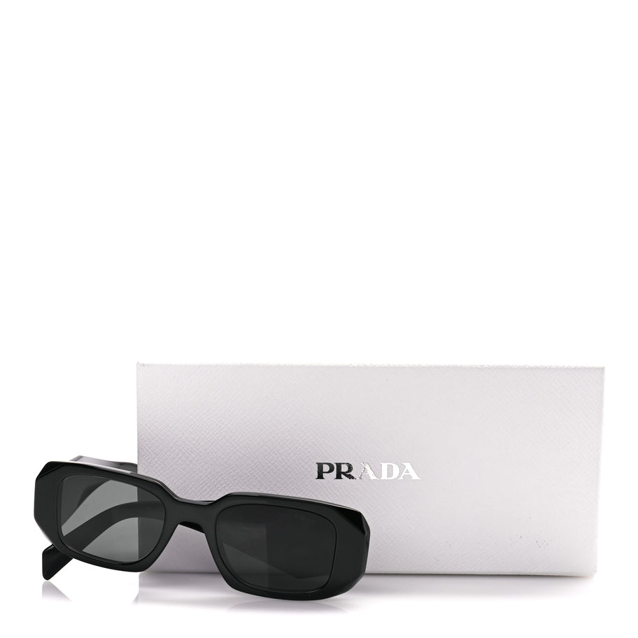 Prada Acetate Symbole Sunglasses SPR 17W Black Image 7