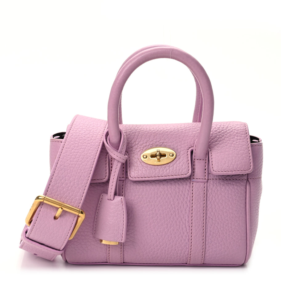 Mulberry Small Classic Grain Mini Bayswater Lilac Blossom Lilac Blossom Image 1