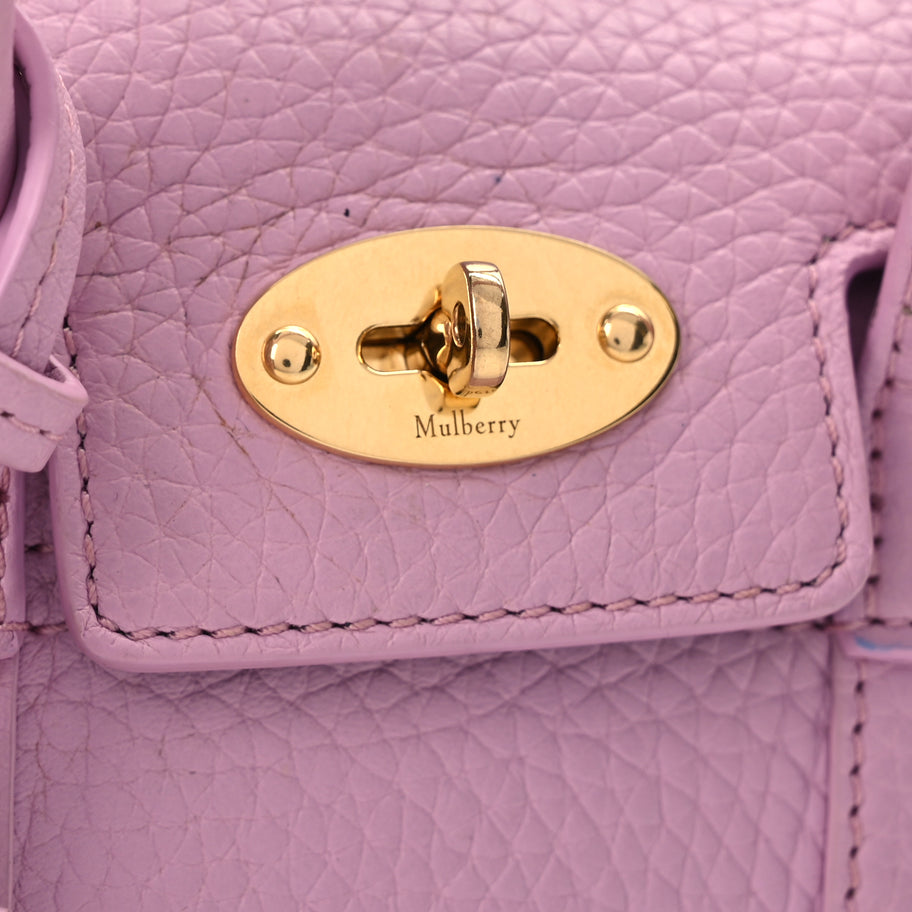 Mulberry Small Classic Grain Mini Bayswater Lilac Blossom Lilac Blossom Image 6