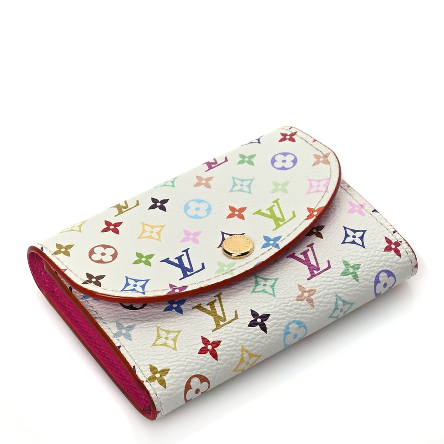 Louis Vuitton LV X TM Monogram Multicolor Rosalie Coin Purse White Kawaii Pink Image 4