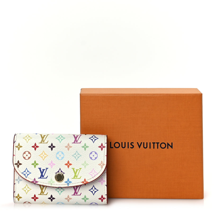 Louis Vuitton LV X TM Monogram Multicolor Rosalie Coin Purse White Kawaii Pink Image 8