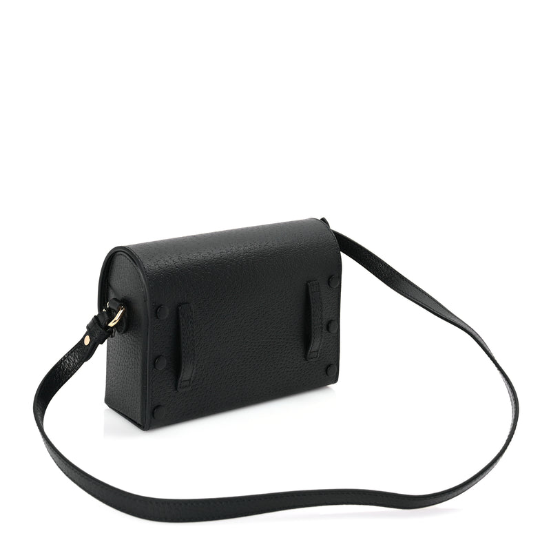  Gucci Calfskin Horsebit 1955 Shoulder Bag Black