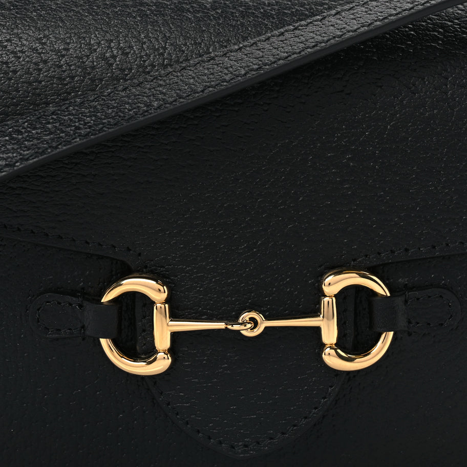 Gucci Calfskin Horsebit 1955 Shoulder Bag Black Image 7