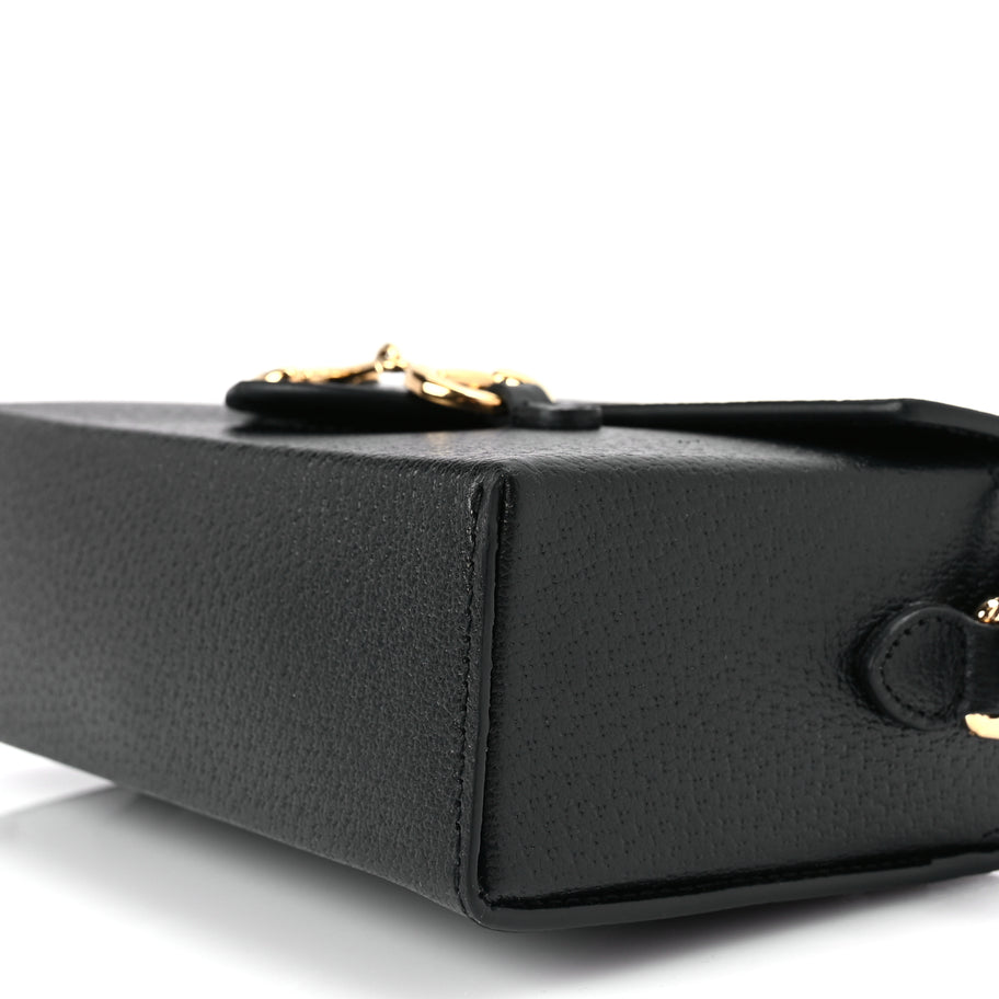 Gucci Calfskin Horsebit 1955 Shoulder Bag Black Image 9