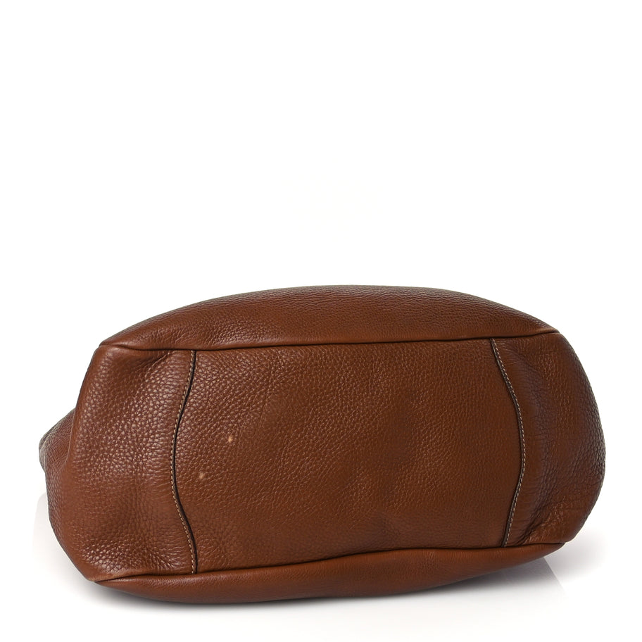 Prada Vitello Daino Hobo Nocciolo Image 3