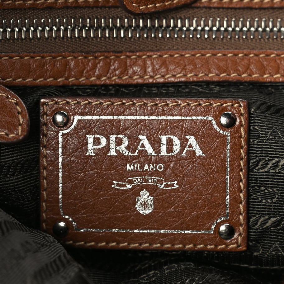 Prada Vitello Daino Hobo Nocciolo Image 5
